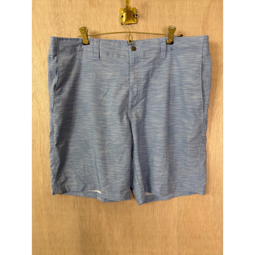 Callaway Mens Blue Heather Chevron Golf Shorts Size 38 Stretch Activewear